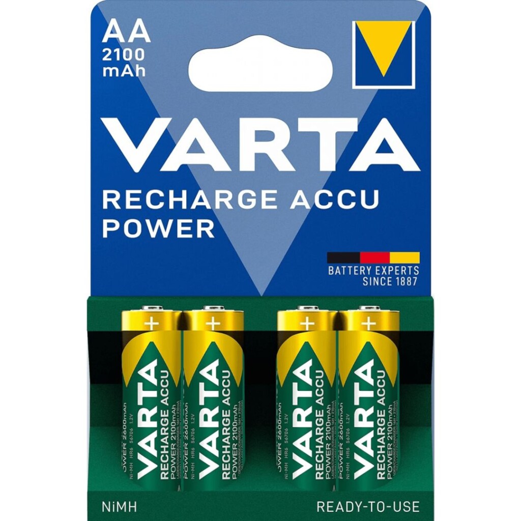 Varta 2100mAh AA Ni-MH akkumulátor 4db/csomag - Image 1