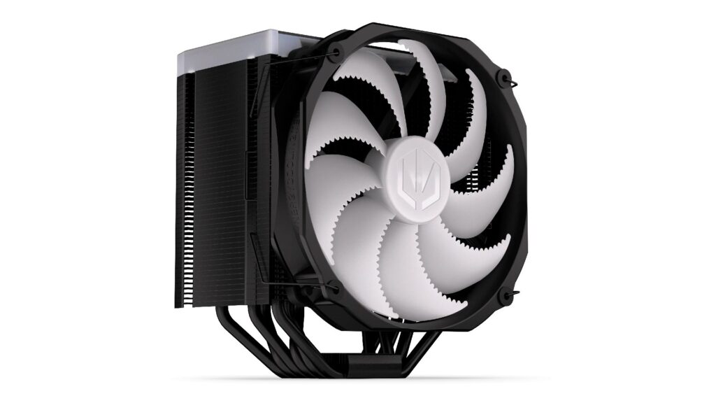 Endorfy CPU Cooler - Fortis 5 Black ARGB (14 cm, 4 pin, 6x heatpipe, PWM, TDP 220W, fekete) - Image 5