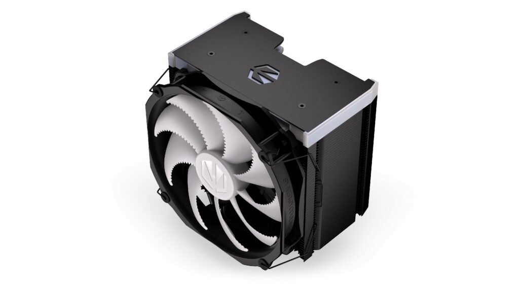 Endorfy CPU Cooler - Fortis 5 Black ARGB (14 cm, 4 pin, 6x heatpipe, PWM, TDP 220W, fekete) - Image 7
