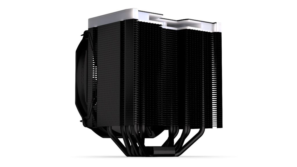 Endorfy CPU Cooler - Fortis 5 Black ARGB (14 cm, 4 pin, 6x heatpipe, PWM, TDP 220W, fekete) - Image 10