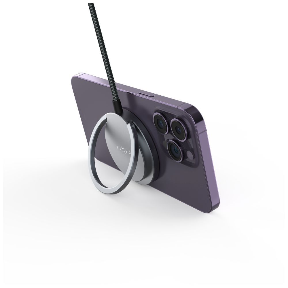 FIXED MagPad Qi2 vezeték nélküli töltő, MagSafe támogatás szürke - Image 7