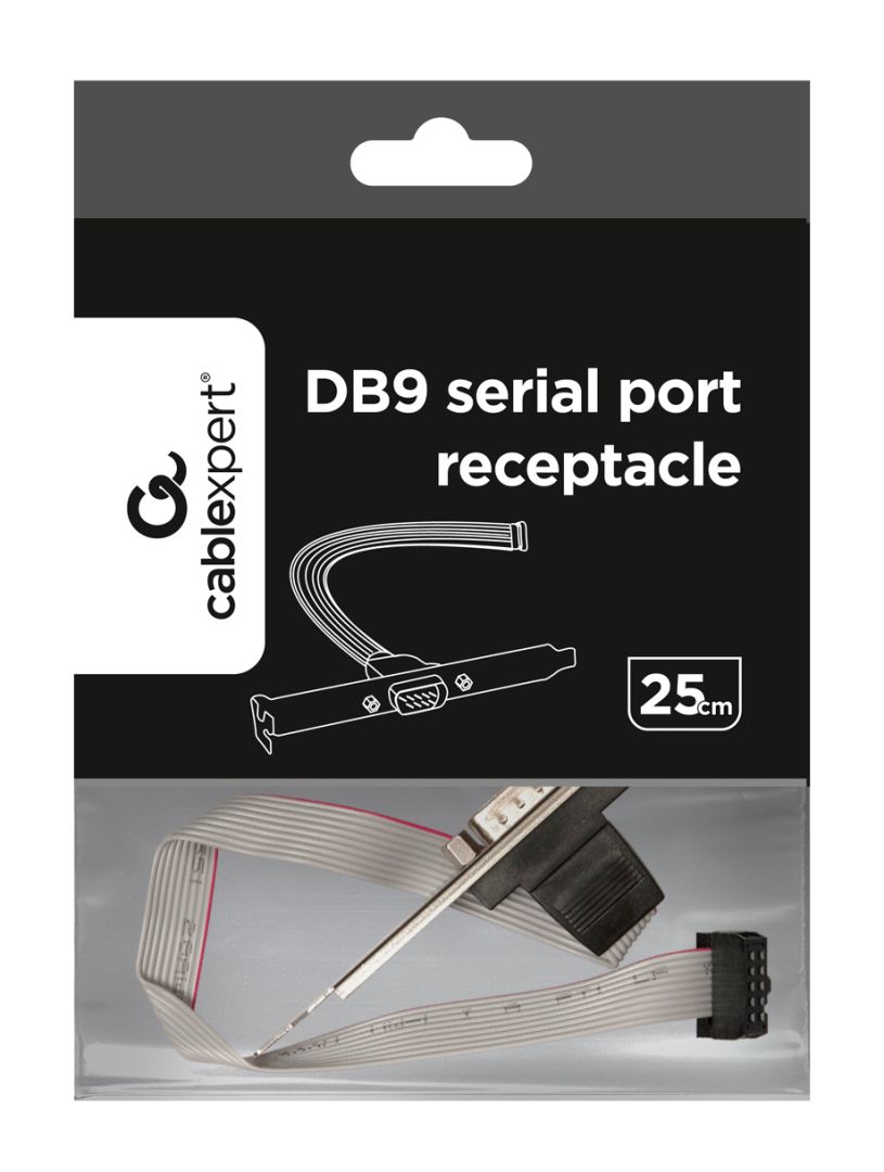 Gembird DB9 Serial Port Receptacle on Bracket - Image 3