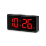 Hama Ibiza Digital Alarm Clock Multi-Colour Display with USB Charging Function Black - Image 3