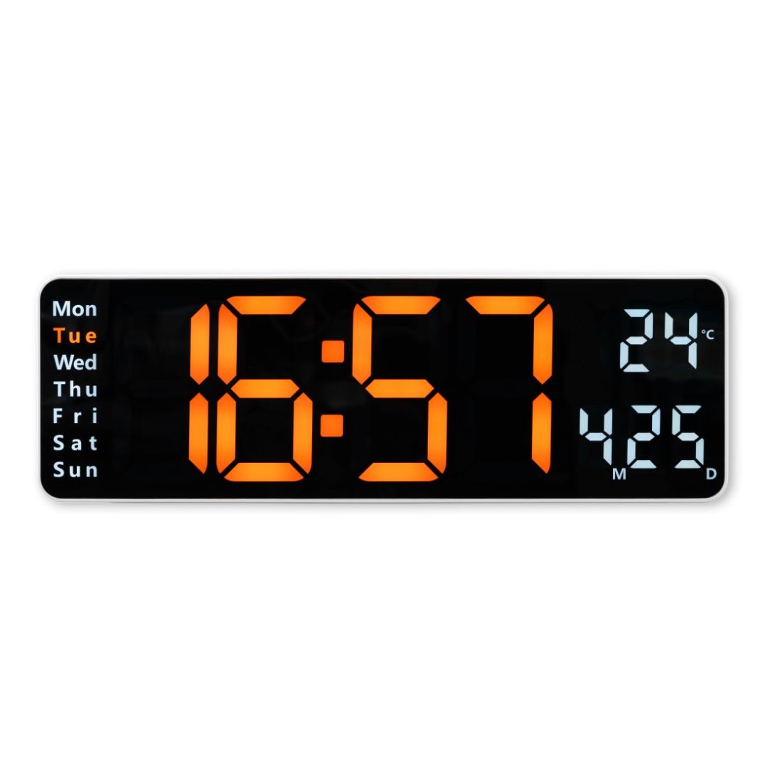 Hama Santa Cruz Digitali Clock & Alarm White - Image 1
