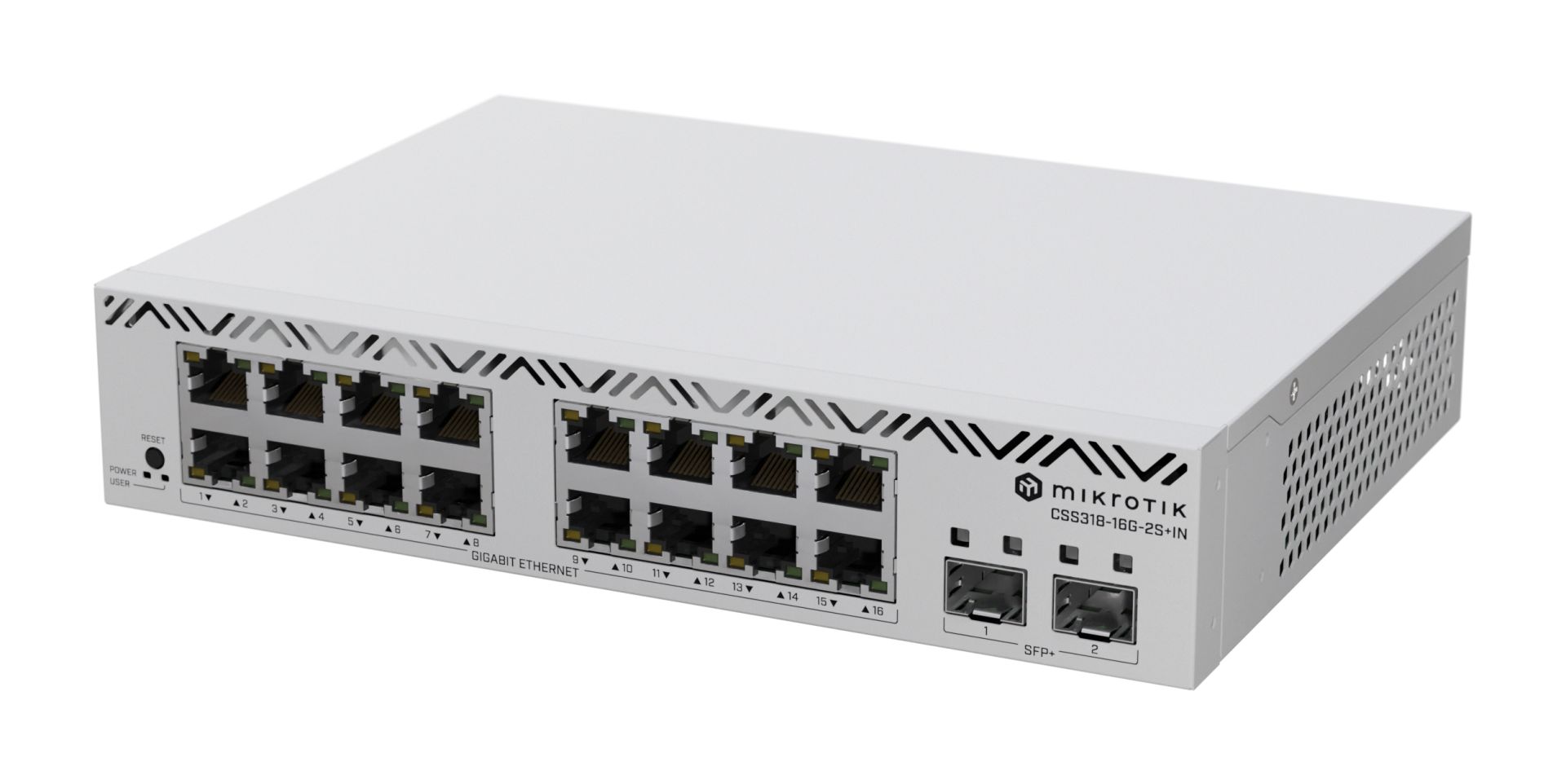 MikroTik CSS318-16G-2S+IN 16-Portos Gigabites Switch 2 SFP+ Porttal - Image 1