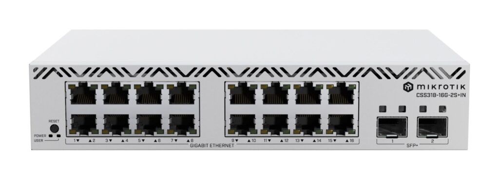 MikroTik CSS318-16G-2S+IN 16-Portos Gigabites Switch 2 SFP+ Porttal - Image 4