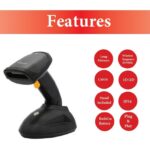 EQuip Wireless 2D Barcode Scanner Long Distance with Stand Vonalkódolvasó Black - Image 4