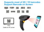 EQuip Wireless 2D Barcode Scanner Long Distance with Stand Vonalkódolvasó Black - Image 8