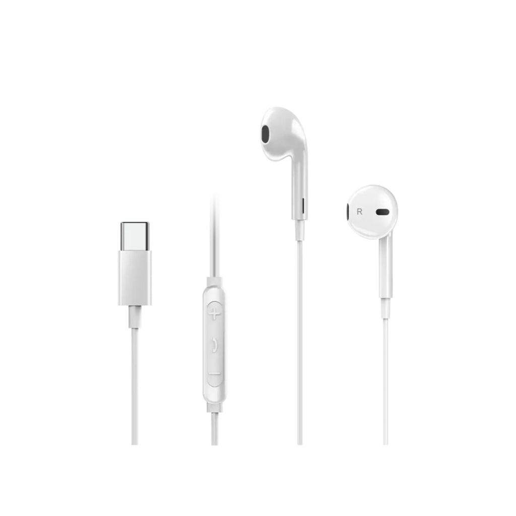 Genius HS-M365 USB-C Wired Headset White - Image 1
