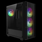 Gamdias Aura GC2 Elite ARGB Tempered Glass Black - Image 2