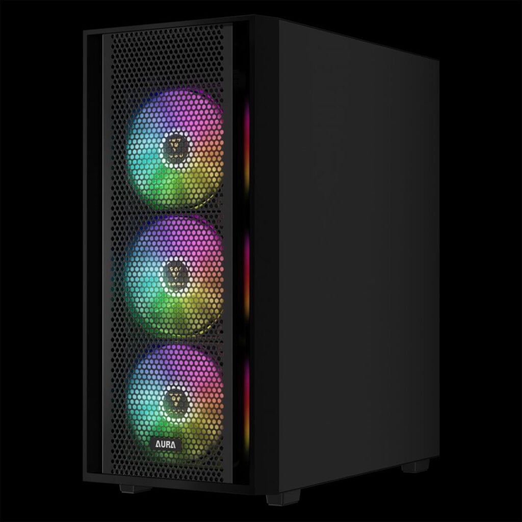 Gamdias Aura GC2 Elite ARGB Tempered Glass Black - Image 6