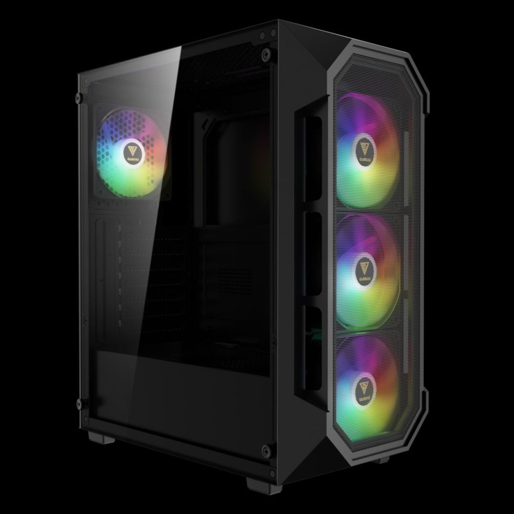 Gamdias Aura GC1 Elite ARGB Tempered Glass Black - Image 2