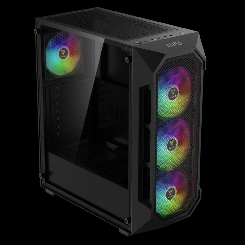 Gamdias Aura GC1 Elite ARGB Tempered Glass Black - Image 4