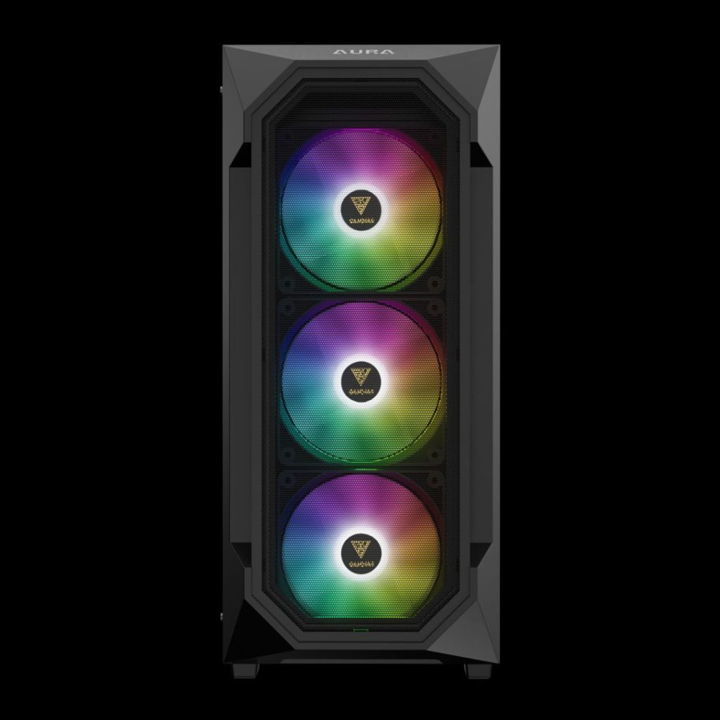 Gamdias Aura GC1 Elite ARGB Tempered Glass Black - Image 5