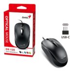 Genius DX-120 Mouse Black Type-C - Image 2