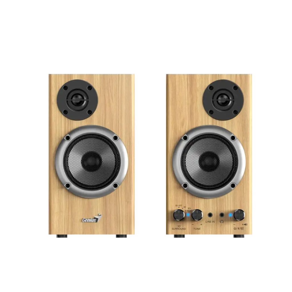 Genius SP-HF520BT Bluetooth Speaker Pine Wood - Image 1