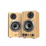 Genius SP-HF520BT Bluetooth Speaker Pine Wood - Image 2