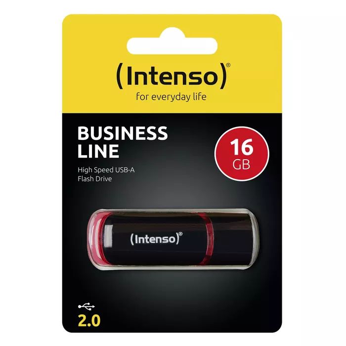 Intenso 16GB Business Line USB2.0 Black/Red - Image 3