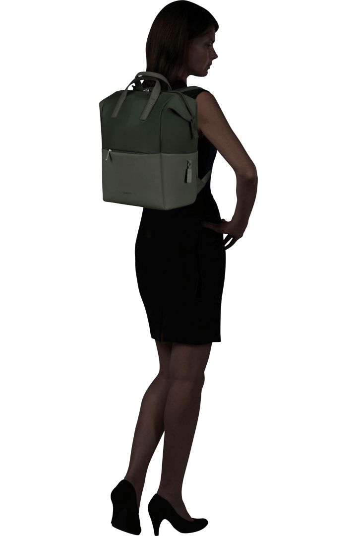 Samsonite 4Pack Laptop Backpack Square 14,1" Forest Green - Image 7