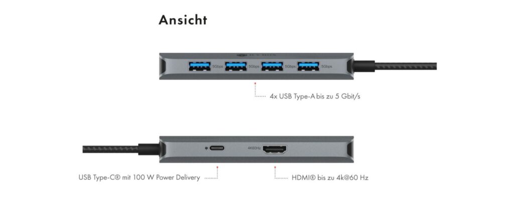 Raidsonic IcyBox IB-DK4022a-CPD USB Type-C Dockingstation - Image 2