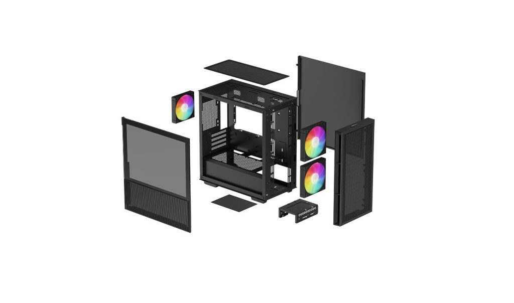 DeepCool CH360 Tempered Glass Black - Image 13