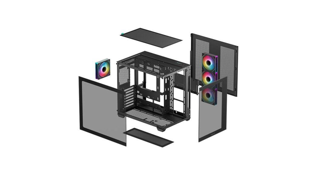 DeepCool CG530 F4 Tempered Glass Black - Image 12