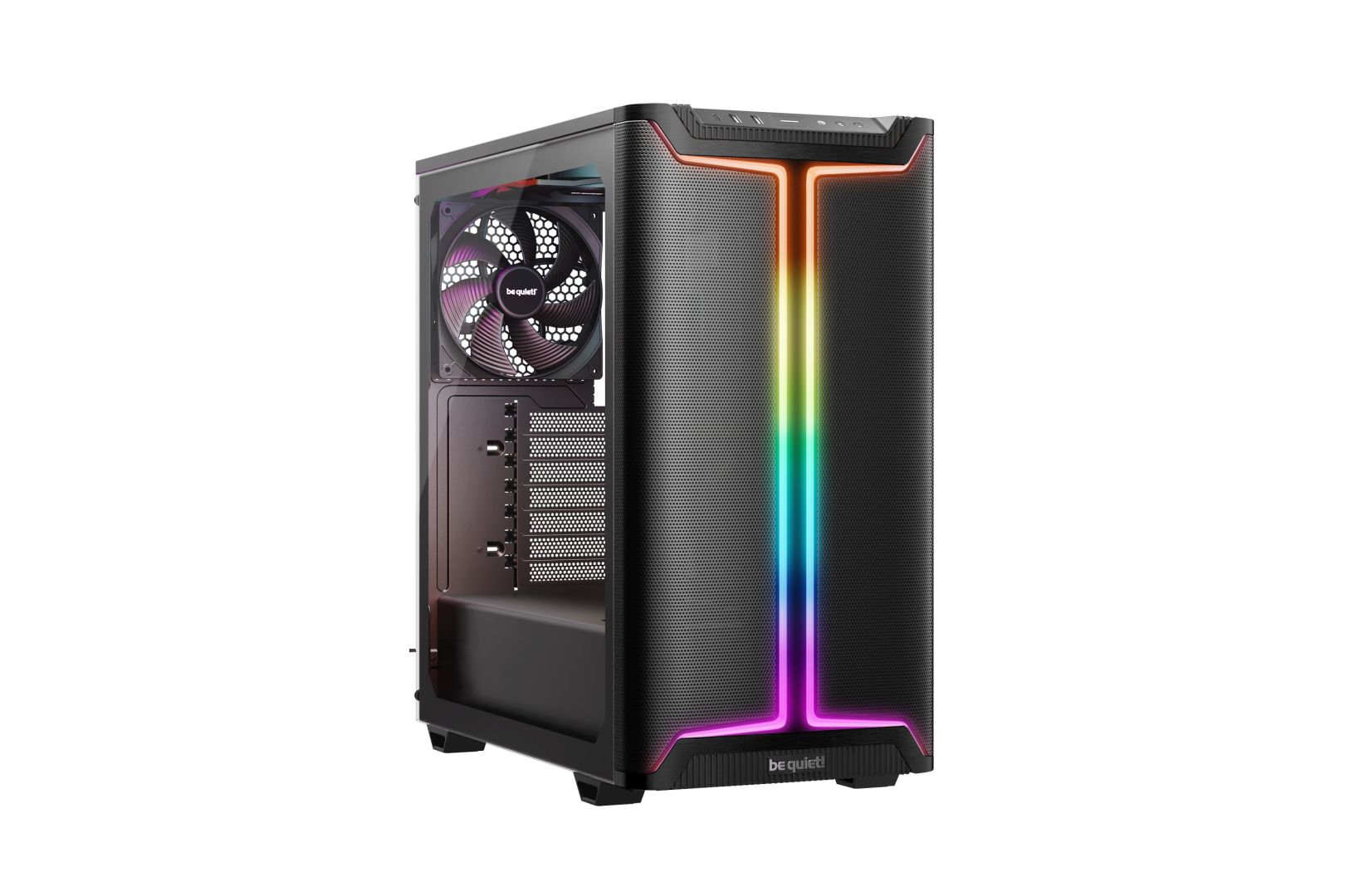 Be Quiet! Számítógépház - Pure Base 501 DX Black (ATX, edzett üveg oldallap, fekete)