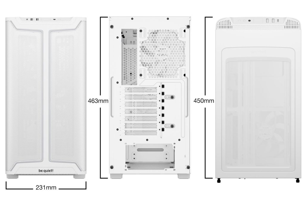 Be quiet! Pure Base 501 DX  Tempered Glass White - Image 2