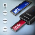AXAGON ADM2-AM USB-A 10Gbps M.2 NVMe & SATA SSD Adapter - Image 2