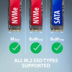 AXAGON ADM2-AM USB-A 10Gbps M.2 NVMe & SATA SSD Adapter - Image 6