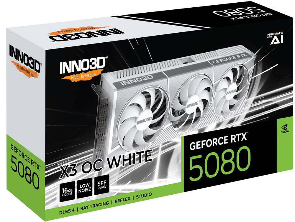 Inno3D GeForce RTX5080 16GB GDDR7 X3 OC White - Image 3