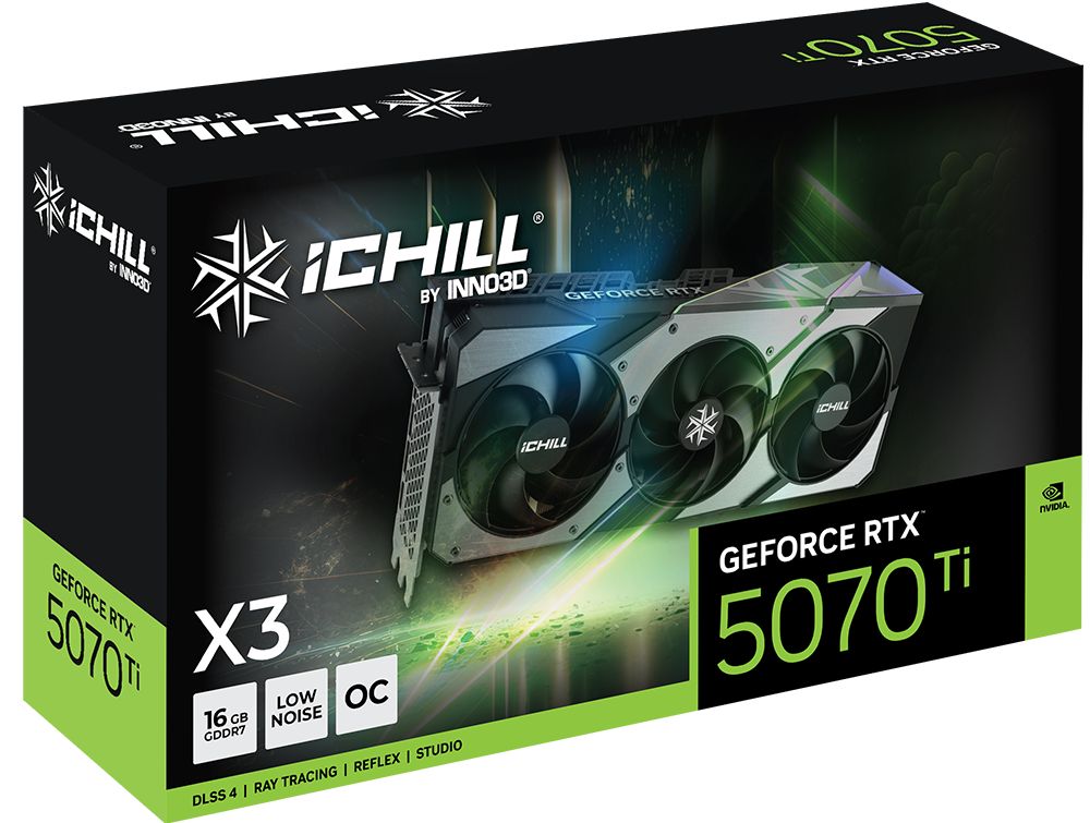 Inno3D GeForce RTX5070 Ti 16GB GDDR7 iChill X3 - Image 4