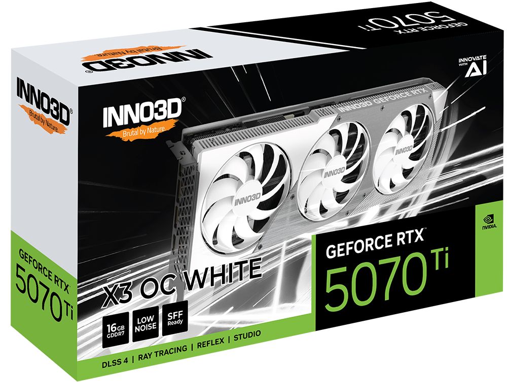 Inno3D GeForce RTX5070 Ti 16GB GDDR7 X3 OC White - Image 3