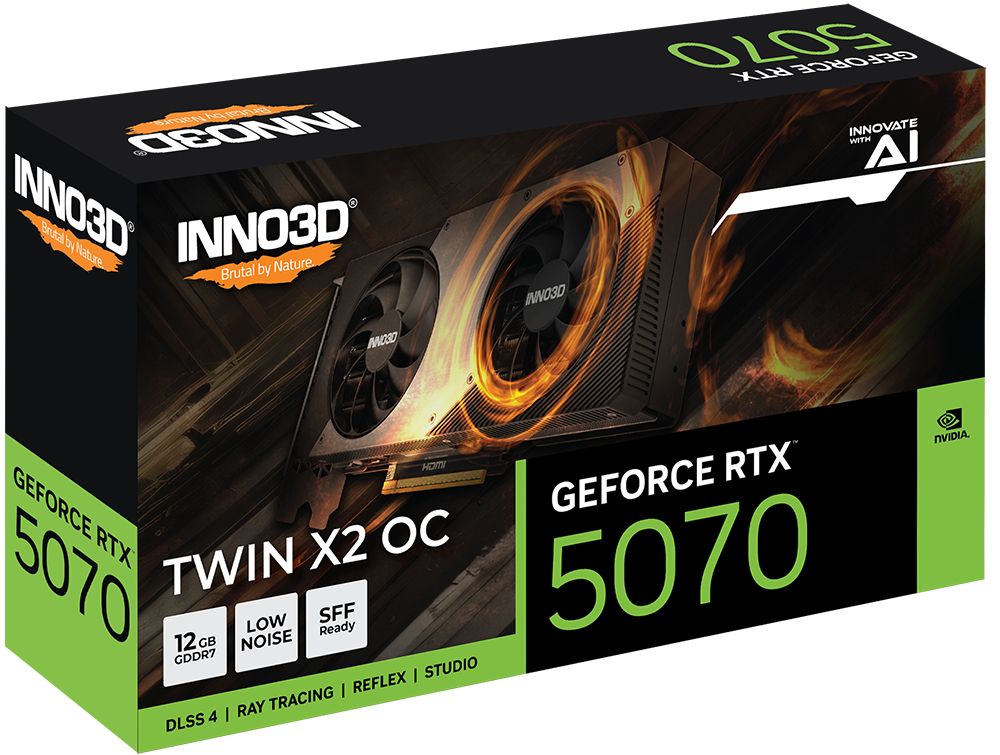 Inno3D GeForce RTX5070 12GB GDDR7 Twin X2 OC - Image 3