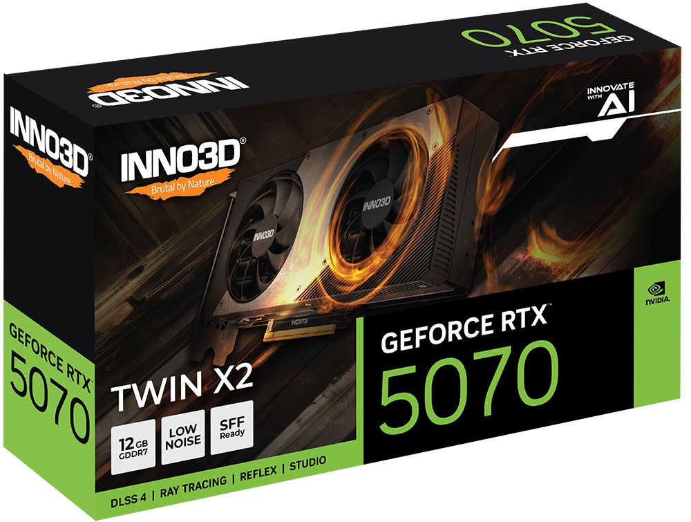 Inno3D GeForce RTX5070 12GB GDDR7 Twin X2 - Image 3