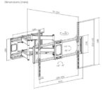 Gembird WM-120ST-01 Full-motion TV wall mount 60"-120" - Image 6