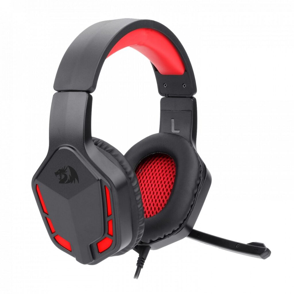 Redragon Themis Gaming Headset Black/Red - Image 3
