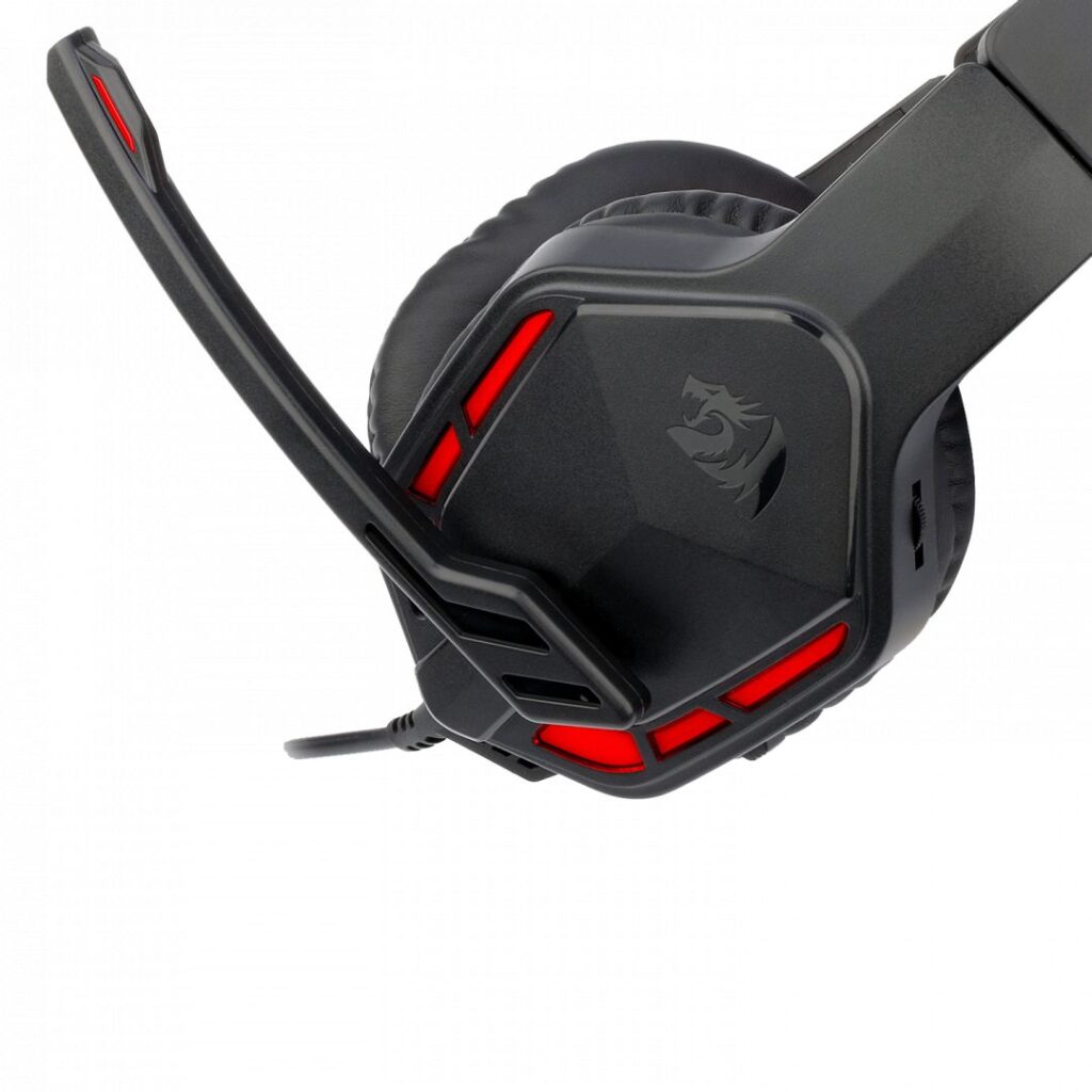 Redragon Themis Gaming Headset Black/Red - Image 6