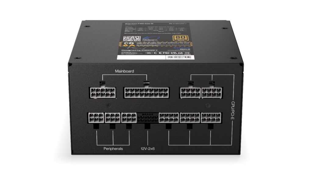 Endorfy Tápegység - Supremo FM6 Gold 850 W (80+ Gold, ATX 3.1, 12cm, fekete) - Image 12