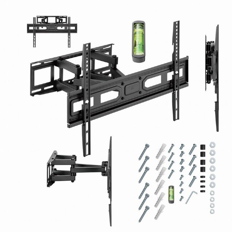 Gembird WM-80ST-03 Full-motion TV wall mount 37”-80” Black - Image 10