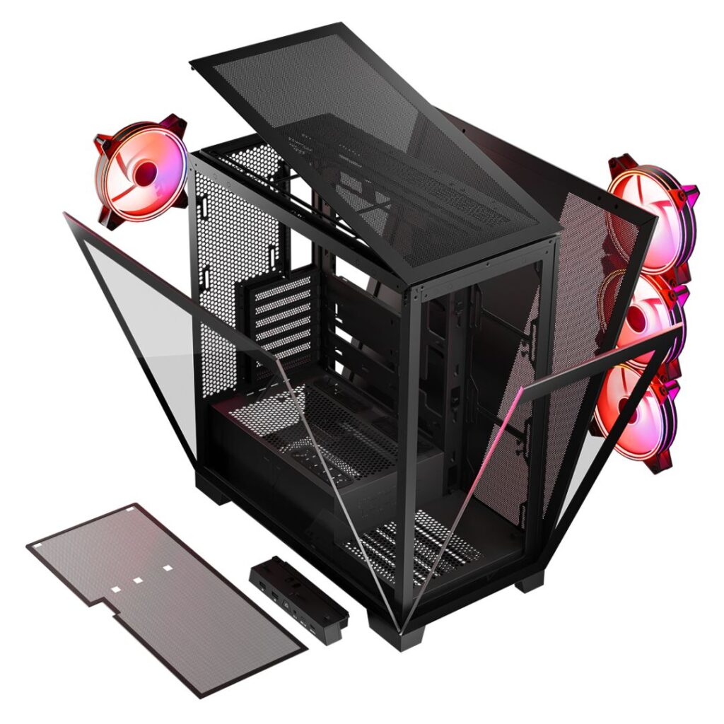 Modecom Volcano Space Apex ARGB Tempered Glass Black - Image 20