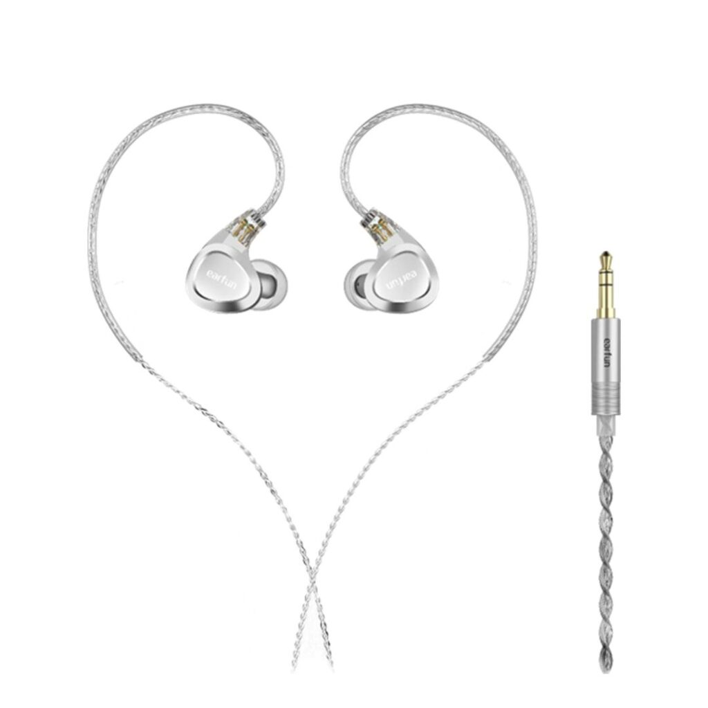 EarFun EH100 Advanced Triple-Driver Hybrid Earphones with Premium Hi-Fi Sound Silver - Image 1