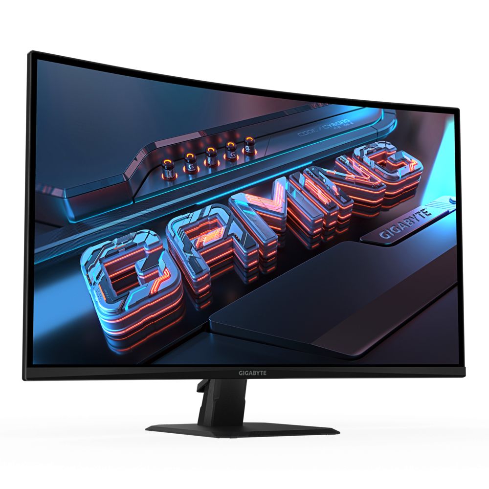 GIGABYTE Ívelt VA LED Monitor 31.5" GS32QCA 2560x1440 2xHDMI/Displayport - Image 3