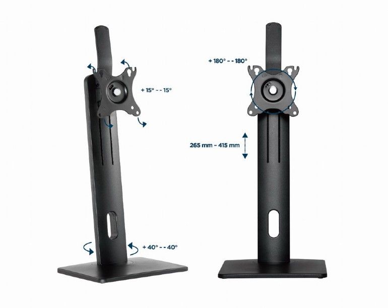 Gembird MS-D1-01 Monitor Desk Stand 17"-32" Black - Image 7