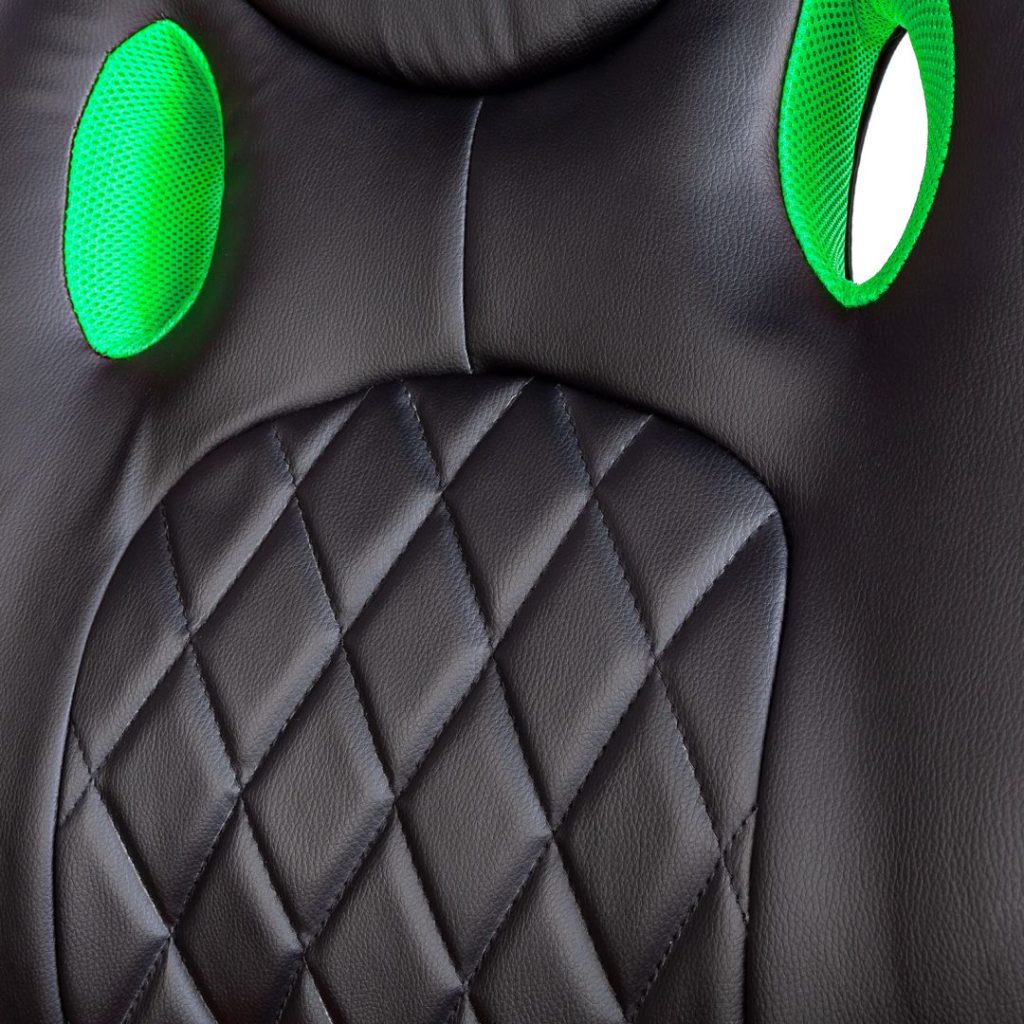 Delight BMD1116GR Gaming Chair Black/Green - Image 2