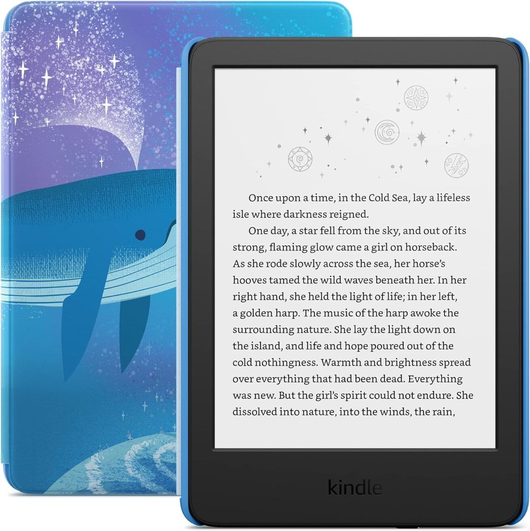 Amazon Kindle Kids (2024) 6" E-book olvasó 16GB Space Whale Design - Image 1
