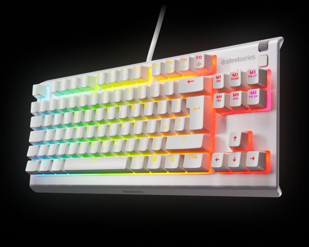 Steelseries Apex 3 TKL Gaming Keyboard White UK - Image 1