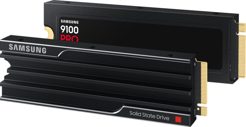 Samsung 4TB M.2 2280 NVMe 9100 Pro with Heatsink - Image 1