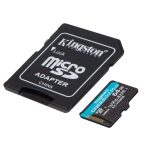 Kingston 64GB microSDXC Canvas Go Plus Gen4 Class 10 UHS-I U3 + adaper - Image 2