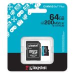 Kingston 64GB microSDXC Canvas Go Plus Gen4 Class 10 UHS-I U3 + adaper - Image 3